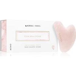 KORIKA Tools Gua Sha Green Jade Stone akcesoria do masażu do twarzy Gua Sha Quartz Pink 1 szt.
