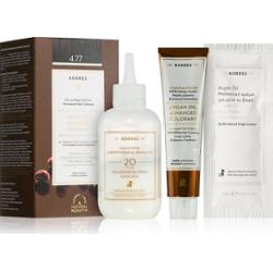 Korres Argan Oil trwała farba do włosów z olejkiem arganowym odcień 4.77 Dark Choco 50 ml