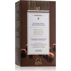 Korres Argan Oil trwała farba do włosów z olejkiem arganowym odcień 5.7 Chocolate 50 ml