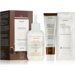 Korres Argan Oil trwała farba do włosów z olejkiem arganowym odcień 5.6 Red Light Brown 50 ml