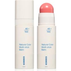 Korres Natural Color Multi-Stick Balm wieofunkcyjny kosmetyk do makijażu ust i policzków odcień Petal Pink 4.5 g
