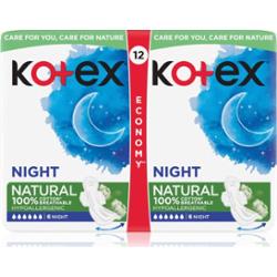 Kotex Natural Night podpaski 12 szt.