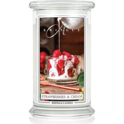Kringle Candle Classic Strawberries & Cream świeczka zapachowa 623 g