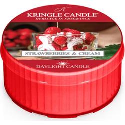Kringle Candle Strawberries & Cream świeczka typu tealight 42 g