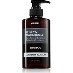 KUNDAL Honey & Macadamia Cherry Blossom szampon naturalny do włosów suchych i zniszczonych 500 ml