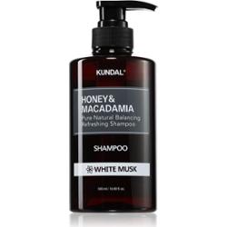 KUNDAL Honey & Macadamia White Musk szampon naturalny do włosów suchych i zniszczonych 500 ml