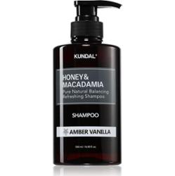 KUNDAL Honey & Macadamia Amber Vanilla szampon naturalny do włosów suchych i zniszczonych 500 ml