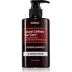 KUNDAL Caffeine Shampoo White Musk szampon naturalny przeciw wypadaniu włosów 500 ml