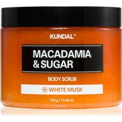 KUNDAL Macadamia & Sugar White Musk peeling cukrowy z masłem shea 550 g