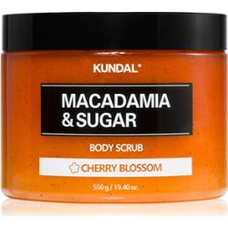 KUNDAL Macadamia & Sugar Cherry Blossom peeling cukrowy z masłem shea 550 g