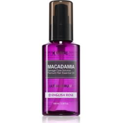KUNDAL Macadamia Ultra Serum English Rose regenerujące serum w olejku do włosów zniszczonych 100 ml