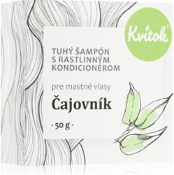 Kvitok Tea tree szampon w kostce do włosów przetłuszczających 50 g
