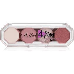 L.A. Girl Cosmetics 4 Play paleta cieni do powiek odcień Feel Good 3.2 g