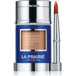 La prairie Luksusowy płynny makijaż z korektorem SPF 15 (podkład Skin Caviar Foundation) 30ml + 2g - Odcień: Almond Beige