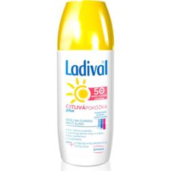 Ladival Sensitive Plus ochronny spray transparentny przeciw starzeniu się skóry do skóry wrażliwej SPF 50+ 150 ml