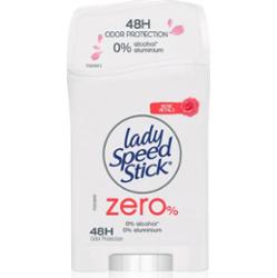 Lady Speed Stick Zero Fresh Rose Petals dezodorant w sztyfcie bez dodatku soli aluminium 40 g