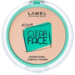 LAMEL OhMy Clear Face puder w kompakcie ze środkiem antybakteryjnym odcień 401 Light Natural 6 g