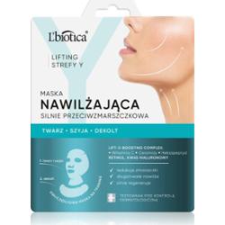 L’biotica Lifting Y Zone maseczka nawilżająca do twarzy przeciw zmarszczkom 1 szt.