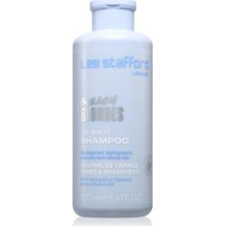 Lee Stafford Bleach Blondes Ice White srebrny szampon neutralizujący do włosów blond i z balejażem 250 ml