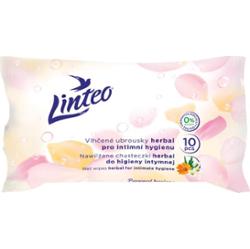 Linteo Personal hygiene chusteczki nawilżane do higieny intymnej mini herbal 10 szt.