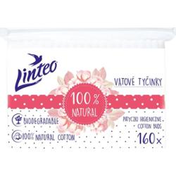 Linteo Natural Cotton Buds patyczki higieniczne w woreczku 160 szt.
