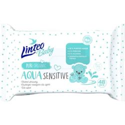 Linteo Baby Aqua Sensitive delikatne nawilżane chusteczki dla dzieci 48 szt.