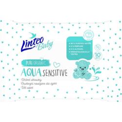 Linteo Baby Aqua Sensitive delikatne nawilżane chusteczki dla dzieci 10 szt.
