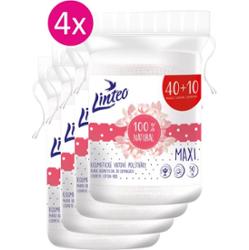 Linteo Natural Cotton Pads waciki do demakijażu 40 + 10ks x 4