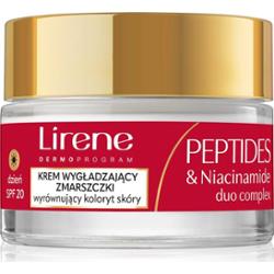 Lirene Peptides & Niacinamide Duo Complex ujędrniający krem przeciwzmarszczkowy na dzień do skóry dojrzałej SPF20 50 ml