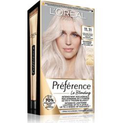 L’Oréal Paris Préférence farba do włosów odcień 11.11 Ultra jasny chłodny krystaliczny blond 1 szt.