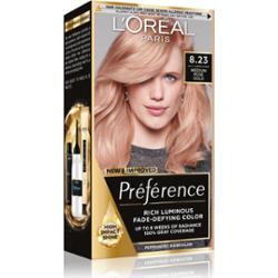 L’Oréal Paris Préférence Cool Blondes farba do włosów odcień 8.23 Medium Rose Gold 1 szt.