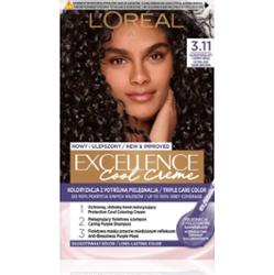 L’Oréal Paris Excellence Cool Creme farba do włosów odcień 3.11 Ultrapopielaty ciemny brąz 1 szt.