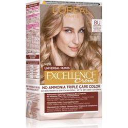 L'Oréal - EXCELLENCE Creme - 8U UNIVERSAL LIGHT BLONDE - Koloryzacja z potrójną pielęgnacją bez amoniaku - Trwała farba do włosów - Uniwersalny Jasny Blond