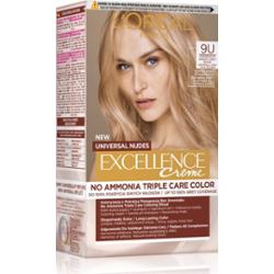 L'Oréal - EXCELLENCE Creme - 9U UNIVERSAL VERY LIGHT BLONDE - Koloryzacja z potrójną pielęgnacją bez amoniaku - Trwała farba do włosów - Uniwersalny Bardzo Jasny Blond