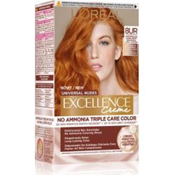 L’Oréal Paris Excellence Universal Nudes trwała farba do włosów odcień 8UR Universal Light Copper 1 szt.