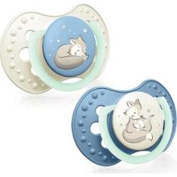 LOVI NIGHT&DAY Boy smoczek 6-18 m 2 szt.