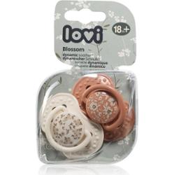 LOVI BLOSSOM 18m+ smoczek Girl 2 szt.