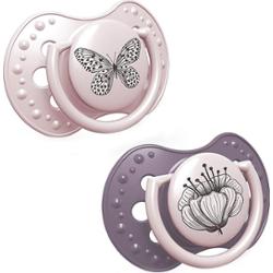 LOVI Botanic 18+ m smoczek Girl 2 szt.