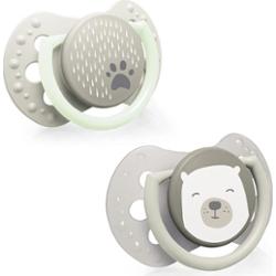 LOVI Buddy Bear Mini smoczek 0-2 m 2 szt.