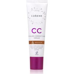 Lumene CC Color Correcting Cream CC krem wyrównujący koloryt skóry SPF 20 odcień 6 Bronze (Neutral) 30 ml