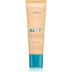 Lumene Matte Oil-Control podkład matujący odcień 0 Light Ivory 30 ml