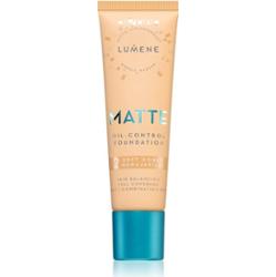 Lumene Matte Oil-Control podkład matujący odcień 2 Soft Honey / Medium 30 ml