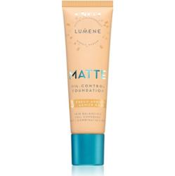 Lumene Matte Oil-Control podkład matujący odcień 3 Fresh Apricot 30 ml
