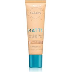 Lumene Matte Oil-Control podkład matujący odcień 4 Warm Honey / Tan 30 ml