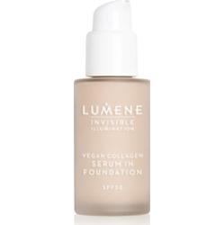 Lumene Invisible Illumination Vegan Collagen Serum in Foundation lekki podkład o działaniu odżywczym SPF 30 0.5 30 ml