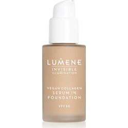 Lumene Invisible Illumination Vegan Collagen Serum in Foundation lekki podkład o działaniu odżywczym SPF 30 4 30 ml