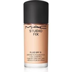 MAC Cosmetics Mini Studio Fix Fluid SPF 15 24HR Matte Foundation + Oil Control podkład matujący SPF 15 odcień NW13 15 ml