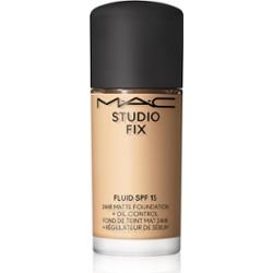 MAC Cosmetics Mini Studio Fix Fluid SPF 15 24HR Matte Foundation + Oil Control podkład matujący SPF 15 odcień NC17 15 ml