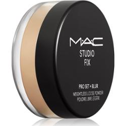 MAC Cosmetics Studio Fix Pro Set + Blur Weightless Loose Powder puder utrwalająco-matujący odcień Medium 6,5 g