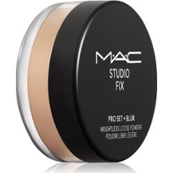 MAC Cosmetics Studio Fix Pro Set + Blur Weightless Loose Powder puder utrwalająco-matujący odcień Medium Deep 6,5 g